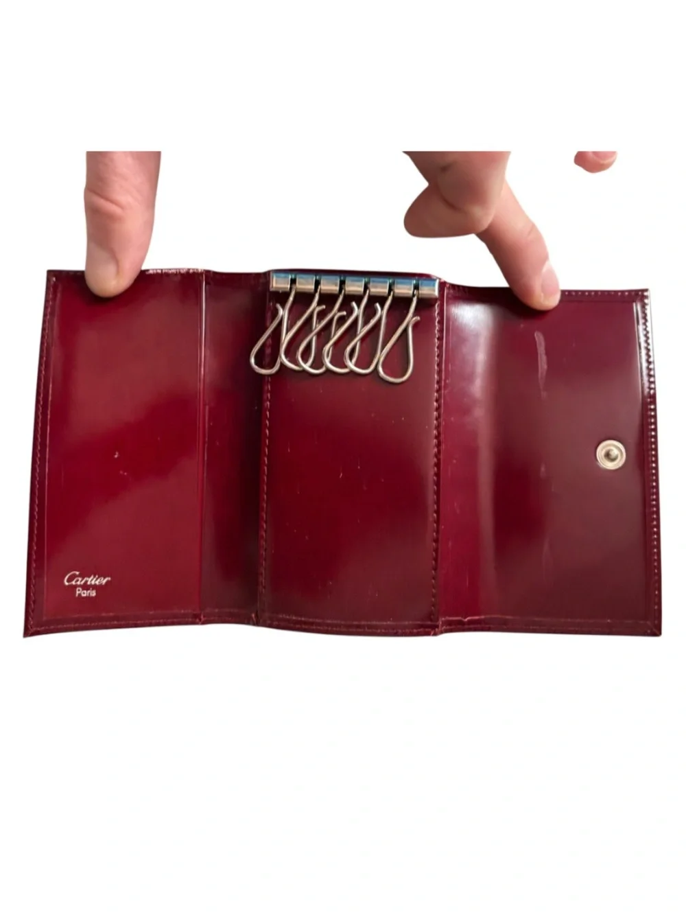 CARTIER Vintage Must Key Holder With Cards And Box